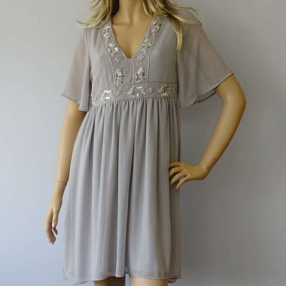 Glamorous Dresses & Skirts - GLAM BY Glamorous Embellished Empire Waist Dress M